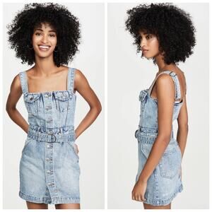 Ksubi Deejay Karma Denim Mini Dress Size XS